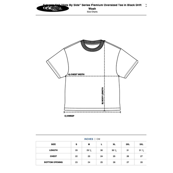 Darc Sport Futures‎ Call Side By Side Series Premium Tee Black Drift Wash XL - Picture 5 of 6